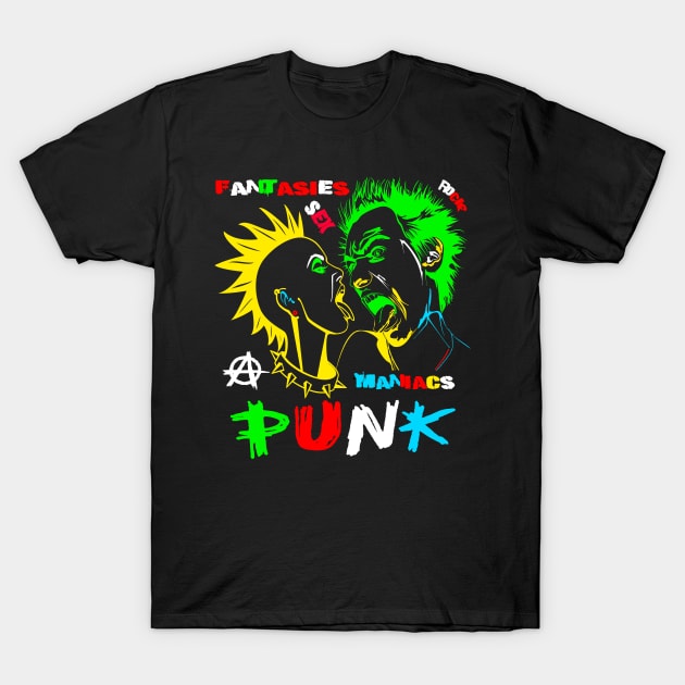 Punk Maniacs T-Shirt by black8elise